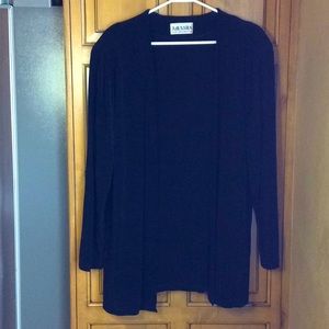 FINAL SALE PRICE Amanda Paris, London, NY Black Wrap Cardigan